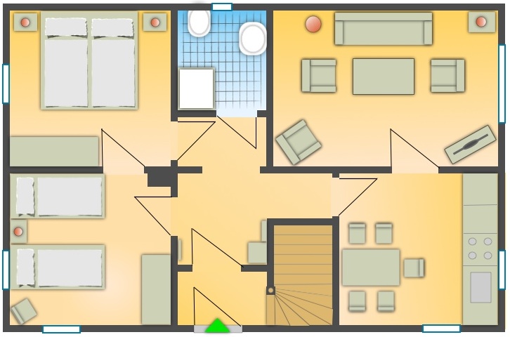 Ferienwohnung in Ronneburg - Neuwiedermuss - Grundriss